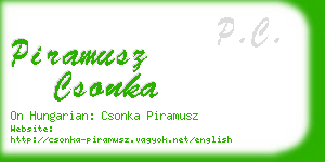 piramusz csonka business card